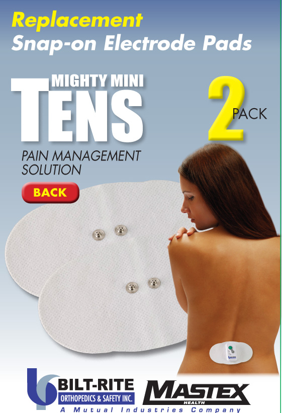Replacement Pads Mighty Mini Tens ( 2 per pack ) BiltRite Mastex Health